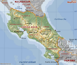 Costa Rica Map