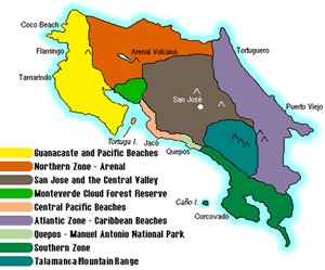 Costa Rica Map